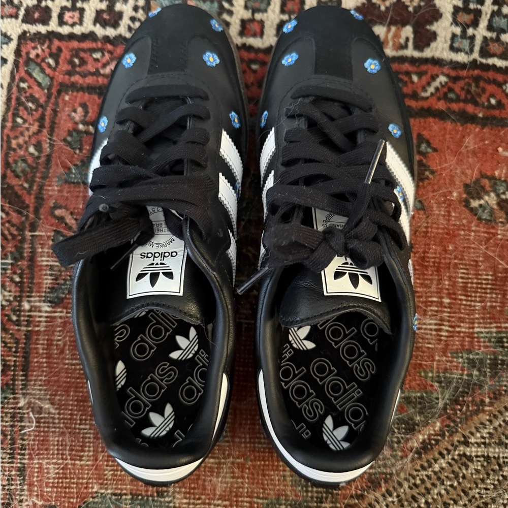 adidas Samba - “Light Blue Floral Core Black”(Women's) - Picture 7 of 12